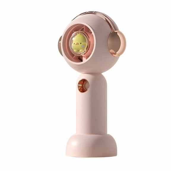 HIBIBUD Small Misting Fan, Cute Chick Fan Mister with Water Tank Rechargeable Usb Battery Operated Spray Water Fan Personal Cooling Fan Strong Wind for Camping, Travel, Outdoors