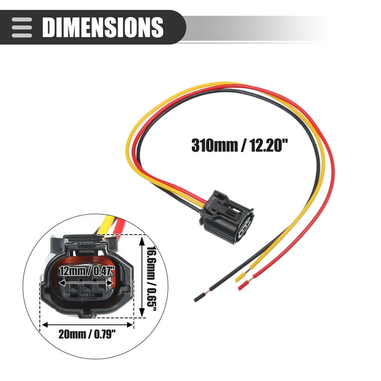 Camshaft Position Sensor Connector Pigtail Plug for Toyota Metal