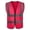 Hot Pink, variant on Kids Reflective Sleeveless Jacket, Zipper Safety Vest For Outdoor Activities, Student Work Clothes & Cycling Gear Yellow 12 Years