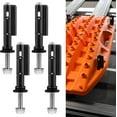 thumbnail image 1 of Mounting Pins for Recovery Boards, 4 PCS Lockable Traction Board Mount Pins, Safety Theftproof Mounting Pins Compatible with MaxTrax MKII Recovery Boards, Including M10 Bolts, 140MM Pins, 1 of 7