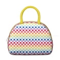thumbnail image 2 of Retro Plaid Lunch Bag Women – Checkered and Striped Fusion Design, Leakproof & Stylish Tote for Office, Travel, or Everyday Carry, 2 of 6