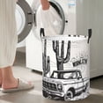 thumbnail image 5 of Gaeub Vintage Cactus Pickup Dirty Clothes Storage Basket, Toy Storage Bin for Storing Clothing, Diapers, Toys-Medium, 5 of 6