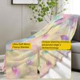 thumbnail image 3 of Colorful Feathers Throw Blanket Gifts, Soft Cozy Fleece Blanket with Pastel Feather Print, Lightweight Warm Blanket for Couch Bed Sofa, Perfect for Boho Decor and Feather Lovers, 40x50 in, 3 of 6