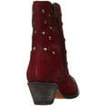 thumbnail image 3 of Corral Women's Red Studs Pointed Toe Ankle Boots (Red, 7.5, M), 3 of 5
