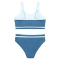 thumbnail image 5 of REDARER Color Block Two Piece Bikini Swimwear with Adjustable Straps For Girls,9-10 Years, 5 of 6