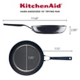 thumbnail image 2 of Sartén KitchenAid, anodizada dura, antiadherente, 26 cm, color negro ónix, 2 of 9