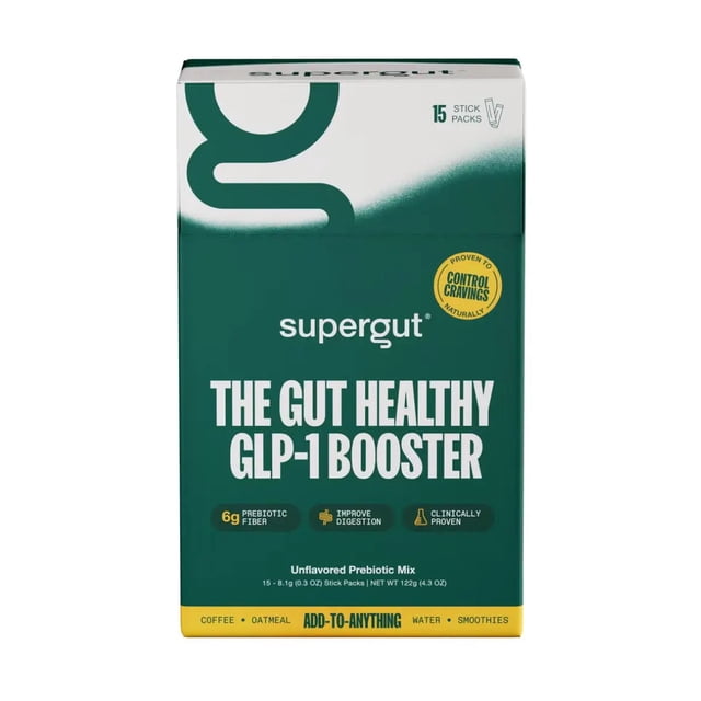 Supergut Suplemento en Polvo de Fibra Prebiótica GLP1 Daily Support 15 Porciones