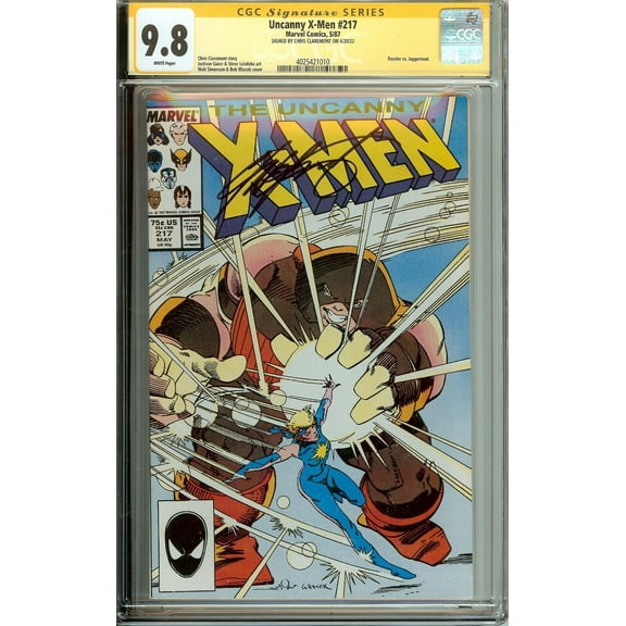 Uncanny X-Men #217 Signed Chris Claremont CGC 9.8