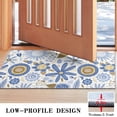 thumbnail image 3 of Blue and Yellow Pioneer Flower Door Rugs,Washable Non Slip Door Mats Indoor,Decorative Door Mats,Entry Mat Indoor for Entrance,Bedroom,Kitchen,Bathroom,17"x30", 3 of 6
