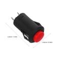 thumbnail image 2 of unbranded 12Ud Botón Pulsador Auto Rojo Para Uso Doméstico Con Iluminación LED Y Alta Durabilidad, 2 of 6