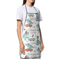 thumbnail image 4 of Sikiie Music Lover Dinosaur Aprons for Kitchen Cooking Aprons, Chef Apron for Men Women Chef, 4 of 7