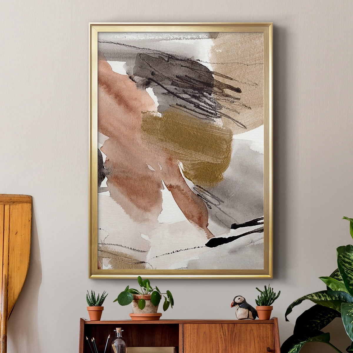 Antique Gold II Premium Framed Print, in Gold, Black, or Silver - Ready to Hang