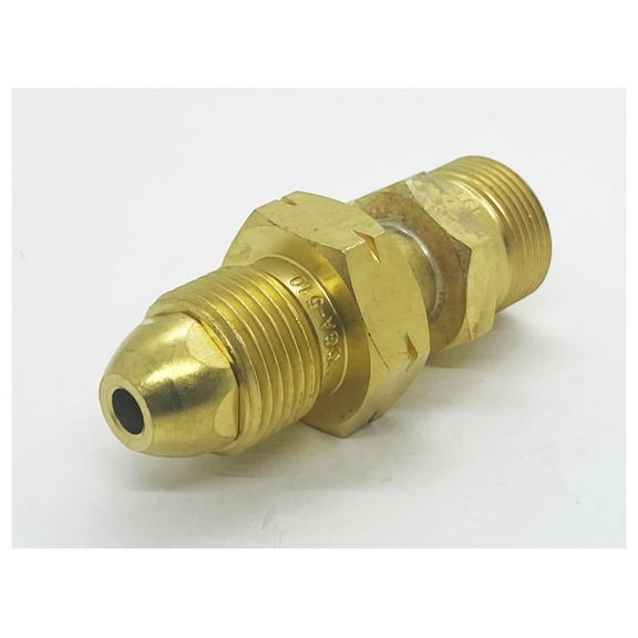 CGA-510 POL Acetylene Cylinder to CGA-520 B Regulator, Adaptor