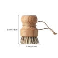 thumbnail image 2 of SOPOTUTU 2-Pack Kitchen Dish Scrub Brushes for Pots, Pans & Dishes, Portable Household Cleaning Tools for Effective Dishwashing, 2 of 7
