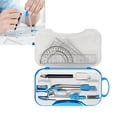 thumbnail image 1 of Math Geometry Kit Compass Set Protractor Triangle Ruler School Math Set Teachers Blue, 1 of 9