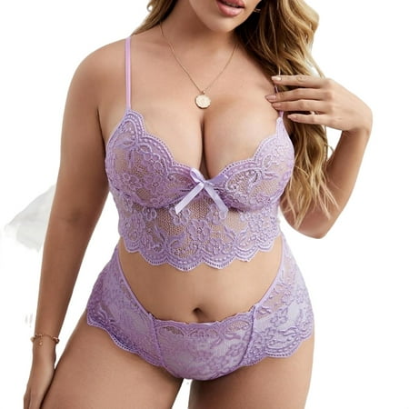 

Sexy Sets Lilac Purple Plus Size Sexy Lingerie (Women s)