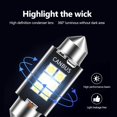 thumbnail image 4 of GFDYREE 4 PCS Car LED Car Bulb Kit Set, 41mm High Brightness Car LED Reading License Plate Light, Error Free LED Double Tip Light for Interior Map Dome Lights and License Plate Courtesy Ligh, 4 of 7