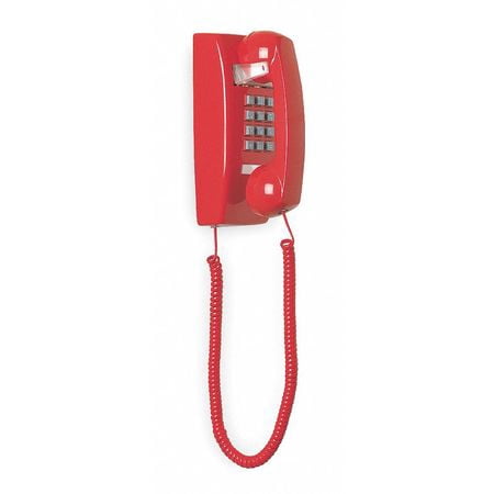 Standard Wall Phone,Red,Plastic