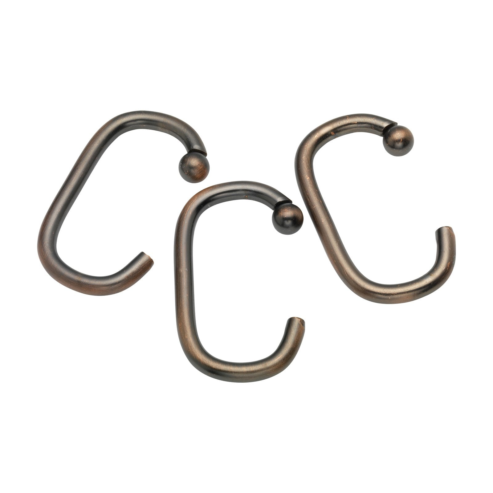 "C" Shower Curtain Hooks in Oil Rubbed Bronze - Walmart ...
