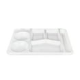 thumbnail image 1 of Heat Imitation Porcelain Compartment Fast Food Trays Specifically Designed For School And Unit Canteens Commercial Grade Tableware Small Table Set Indoor Plate Mat Set Dollies for End Tables round, 1 of 4