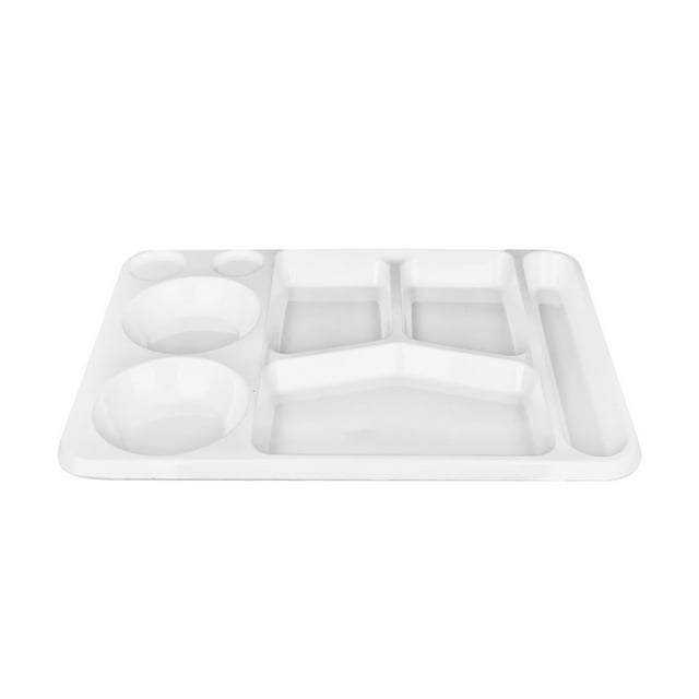 Heat Imitation Porcelain Compartment Fast Food Trays Specifically Designed For School And Unit Canteens Commercial Grade Tableware Small Table Set Indoor Plate Mat Set Dollies for End Tables round