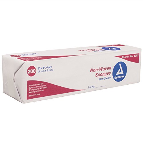 Dynarex 3252 Éponge Non Tissée, Non Stérile