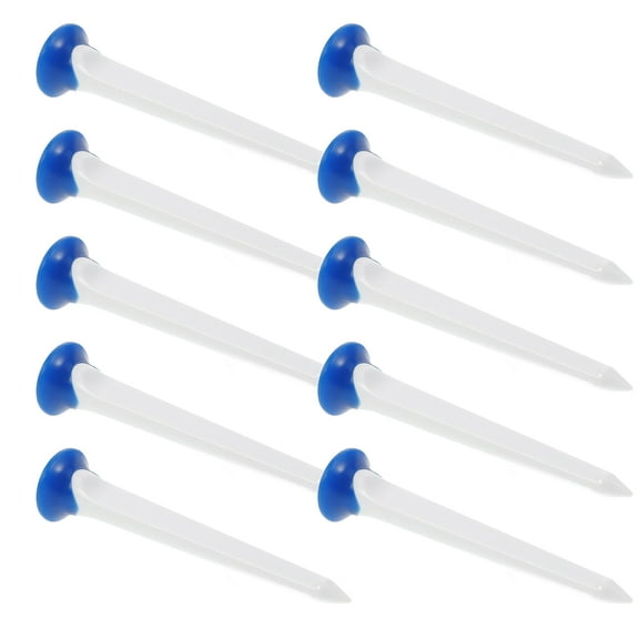 SEWCHICS White Golf Tees Made of TPE Material for Practice and Play, Set of 10 Sturdy Golf Accessories