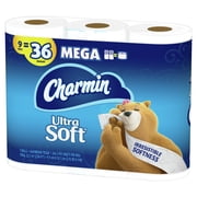 Charmin Ultra Soft Toilet Paper, 9 Mega Rolls