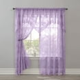 thumbnail image 1 of HAOAN Ella Floral Lace Panel With Attached Valance, 1 of 3