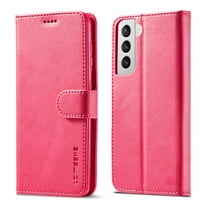 Allytech Flip Case for Galaxy S21 Plus, Premium PU Leather Wallet Case Classic Design with Card Slot and Magnetic Closure Folio Fold Stand Cover Case for Samsung Galaxy S21 Plus 5G, Rose