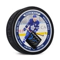 thumbnail image 1 of Morgan Rielly Jeu Authentique Bâton de Hockey Utilisé Rondelle de Collection #/44, 1 of 2