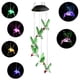 thumbnail image 2 of Carillón de viento móvil LED con energía solar con seis colibríes a prueba de agua, iluminación decorativa para jardín interior y exterior., 2 of 4