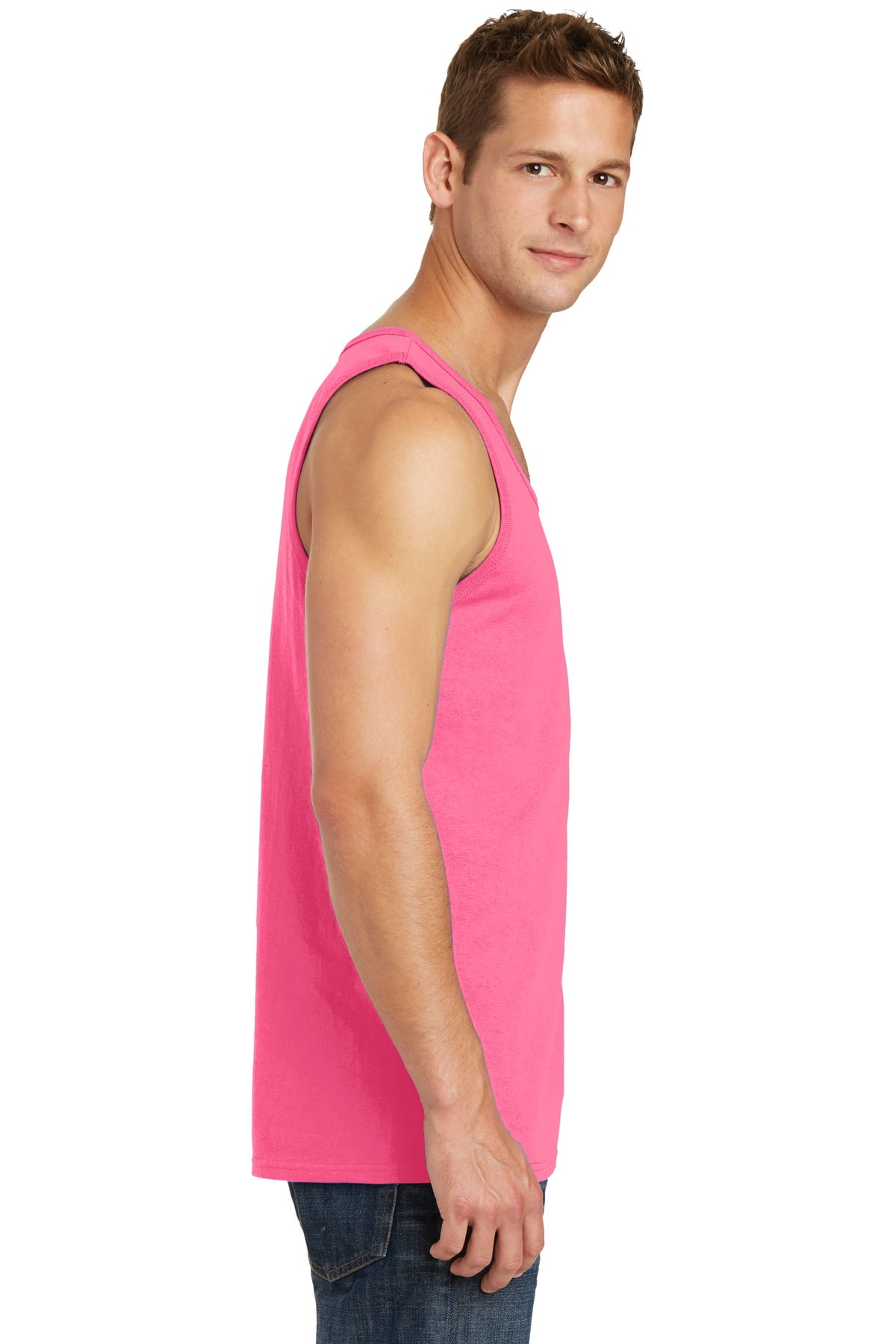 Pink hotsell muscle shirt