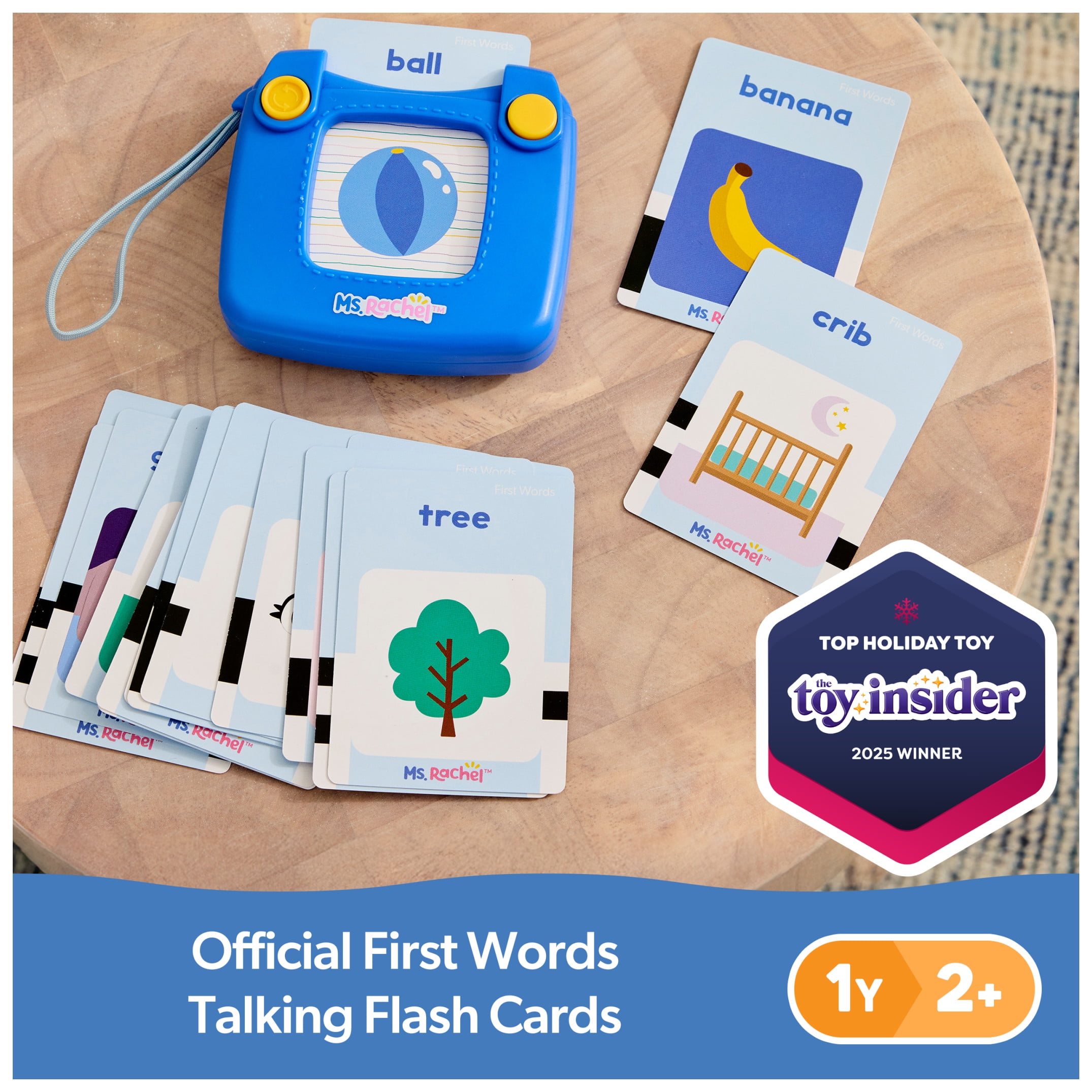 Ms. Rachel First Words Talking Flash Cards with Electronic Reader