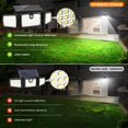 thumbnail image 4 of Luces solares para terraza MIHANI, paquete de 4 unidades, sensor de movimiento remoto, 4 of 8