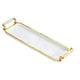 thumbnail image 1 of Bandeja para servir plato de fruta, bandeja decorativa con borde dorado, decoración de mesa de centro, bandeja para centro de mesa de sala de estar, 1 of 7
