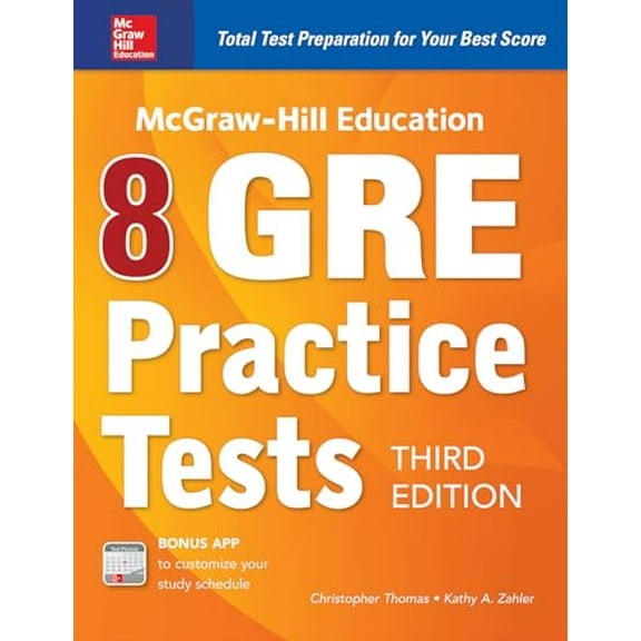Pre-Owned McGraw-Hill Education 8 GRE Practice Tests, Third Edition (Paperback) 1260122476 9781260122473