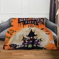 thumbnail image 5 of Happy Halloween Throw Blanket Cute Pumpkins Spooky Lightweight Cozy Flannel Blanket for Halloween Decorations Blanket for Bed Sofa Couch Blanket 75*100, 5 of 7