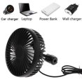 thumbnail image 3 of WINDLAND Universal Car USB Fan Front / Back for Seat 3 Speed Air Cool Headrest Fan for Ca, 3 of 20