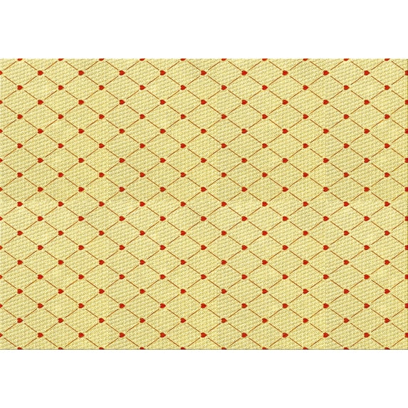 Ahgly Company Indoor Rectangle Patterned Bee Yellow Area Rugs, 4' x 6'
