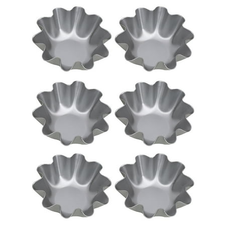 

6Pcs Egg Tart Molds Cake Baking Molds Tartlet Baking Tools Pudding Molds