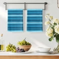 thumbnail image 3 of Turquoise Teal Ombre Kitchen Towels Set of 1, Farmhouse Modern Abstract Striped Absorbent Dish Towels for Kitchen, Microfiber Hand Towel, Quick Drying Tea Towel for Cleaning Decorative Dishcloths, 3 of 7