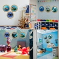 thumbnail image 3 of Curb-N-Sign® Wall Decal Porthole, Super Reflective 3D Wall Sticker Peel and Stick Decor, 12 Month Warranty ( Orca, 15" Diameter), 3 of 6