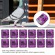 thumbnail image 5 of 100Pcs Pigeons Leg Ring Bird Foot Ring Aluminium Alloy Identify Bands Training ToolPurple, 5 of 5