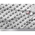 thumbnail image 3 of Soimoi Black Cotton Voile Fabric Eyes Face Fabric Prints By Yard 42 Inch Wide, 3 of 3