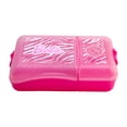 thumbnail image 3 of Contenedor de Alimentos Rectangular de Plástico, Lunch Box Escolar con 2 Divisiones, Diseño Barbie Animal Print Rosa, 3 of 5