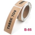 thumbnail image 4 of PinesC 120 Stickers/Roll, 1 * 3 Inch, Kraft Paper Sticker, Thank You Stickers, Suitable for Waterproof Stickers, Rectangle Sealing Paste, 2 Rolls, 4 of 5