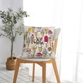 thumbnail image 5 of Fuzoiu Ice Cream Print Square Pillow Cover,Hidden Zipper Design,Luxury Square Pillow Case, Throw Pillow,Couch Cushion-24"x24", 5 of 7