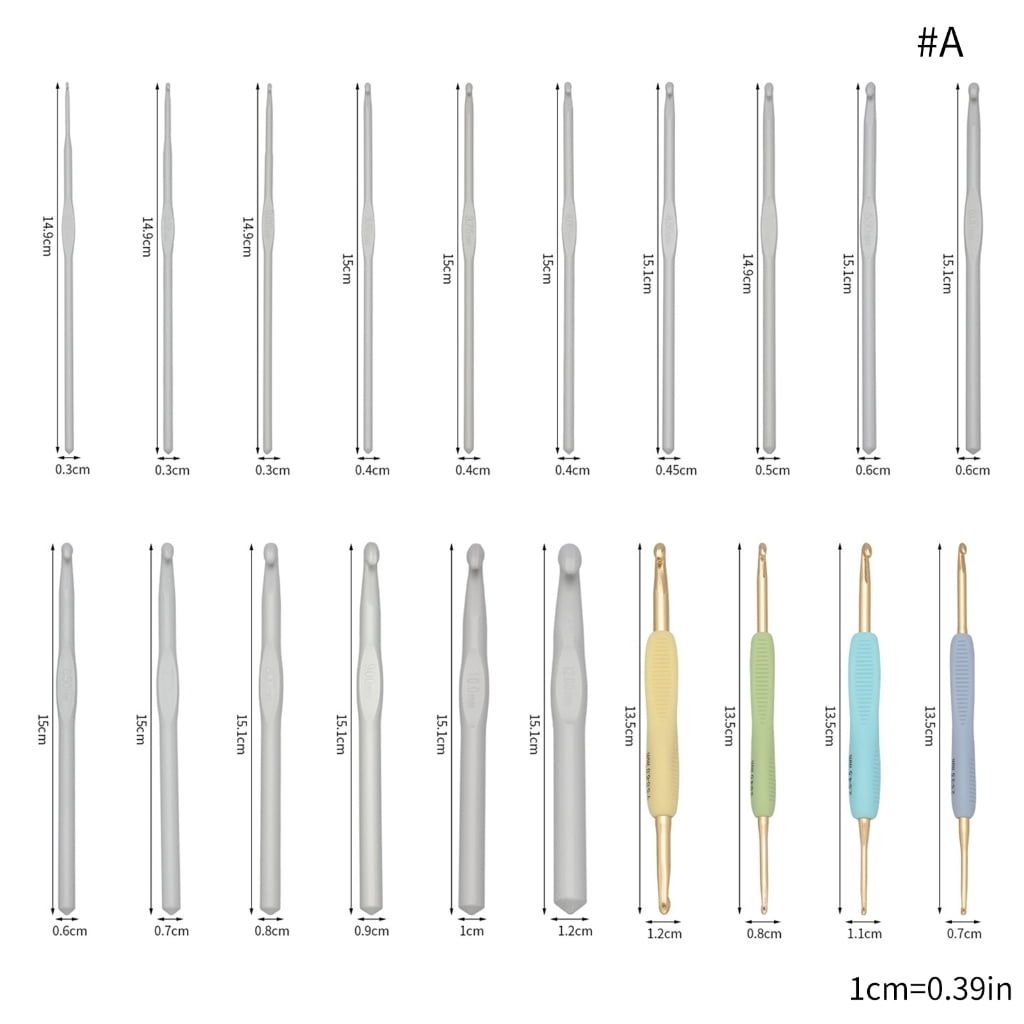 1 Set Crochet Hook Single Head Crochet Needle Double Head Knitting Needle Crochet Accessories Knitting Tool for Women