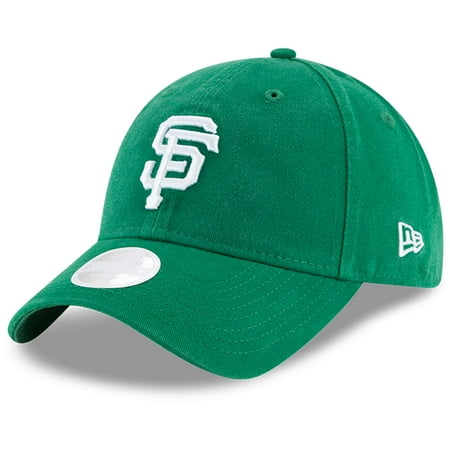 San Francisco Giants Classic Football - San Francisco Giants New Era Women's Core Classic Twill St. Patrick's Day 9TWENTY Adjustable Hat - Green - OSFA